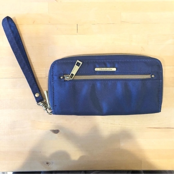 Travelon Anti-Theft Wallet, ROYAL/NAVY BLUE, Size 8” X 4” - Picture 10 of 10